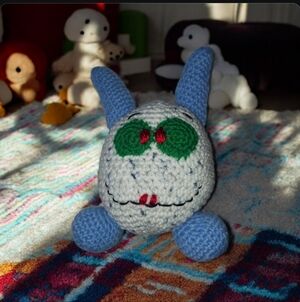 Handmade Amigurumi Crochet Monster Egg Doll